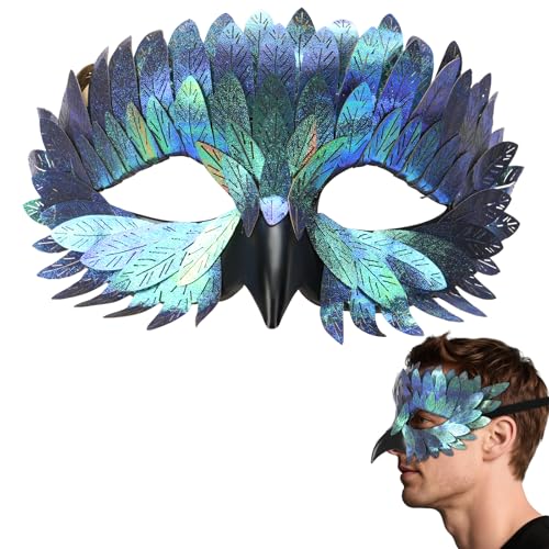 GONNCZ Maskerade-Vogelmaske für Männer und Frauen, Raben-Krähe-Eulen-Kostüm für Karneval, Halloween, Cosplay-Party von GONNCZ