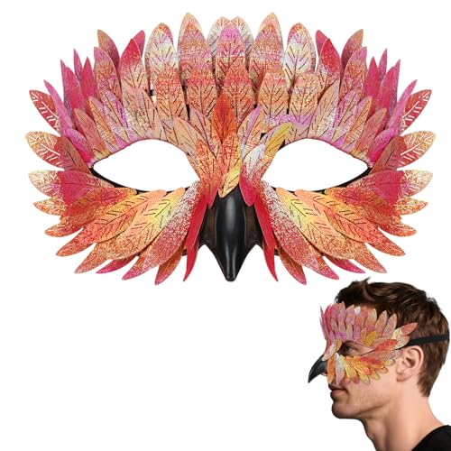 GONNCZ Maskerade-Vogelmaske für Männer und Frauen, Raben-Krähe-Eulen-Kostüm für Karneval, Halloween, Cosplay-Party von GONNCZ