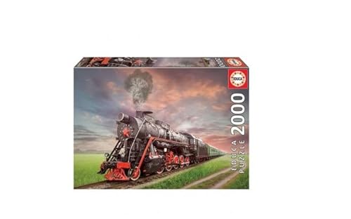 GOOD4YOU Puzzle EDUCA 18503 Original: Dampflokomotive 2000 PCS X1 von GOOD4YOU
