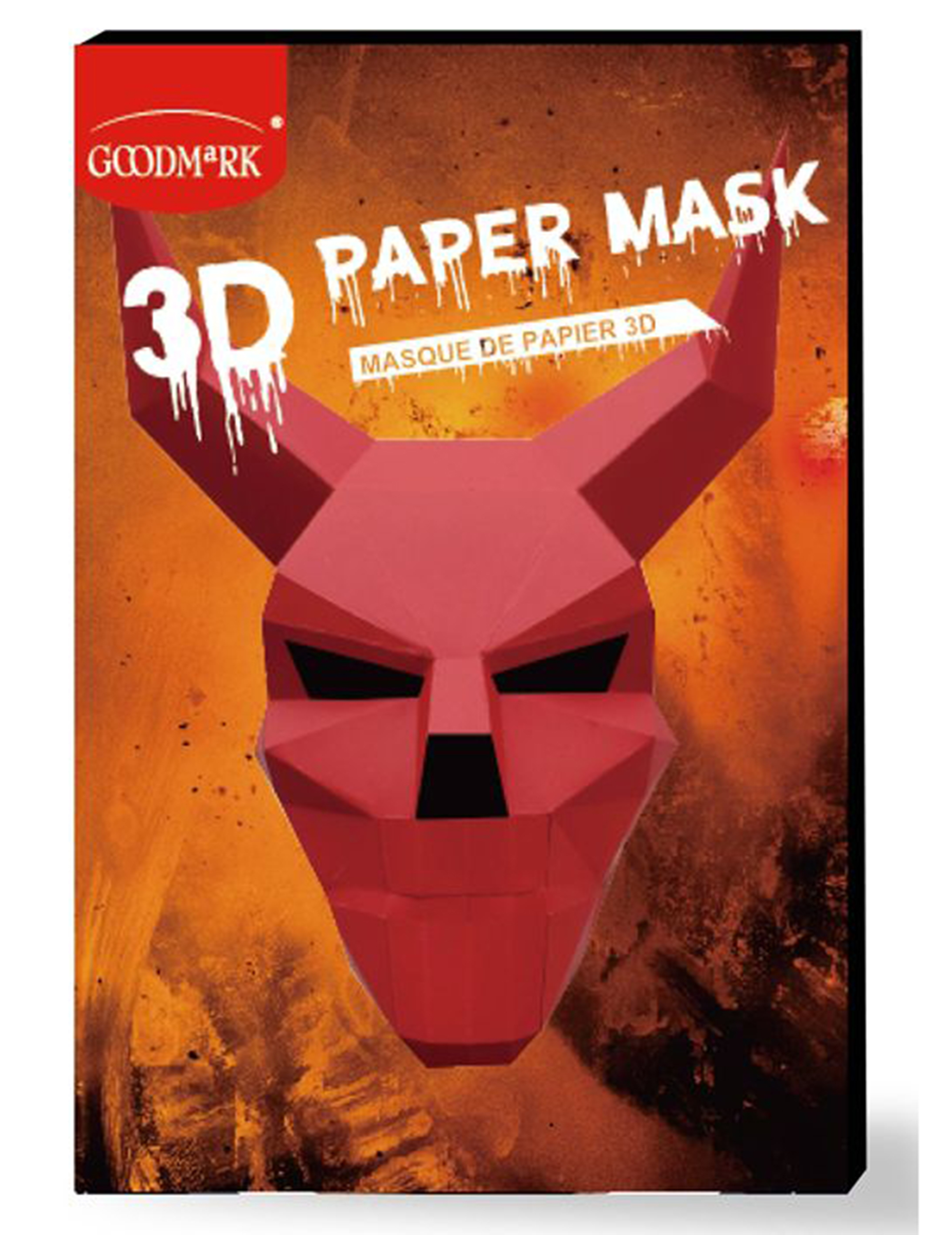 3D-Teufel-Maske Halloween-Maske rot 3D-Teufel-Maske Halloween-Maske rot von GOODMARK