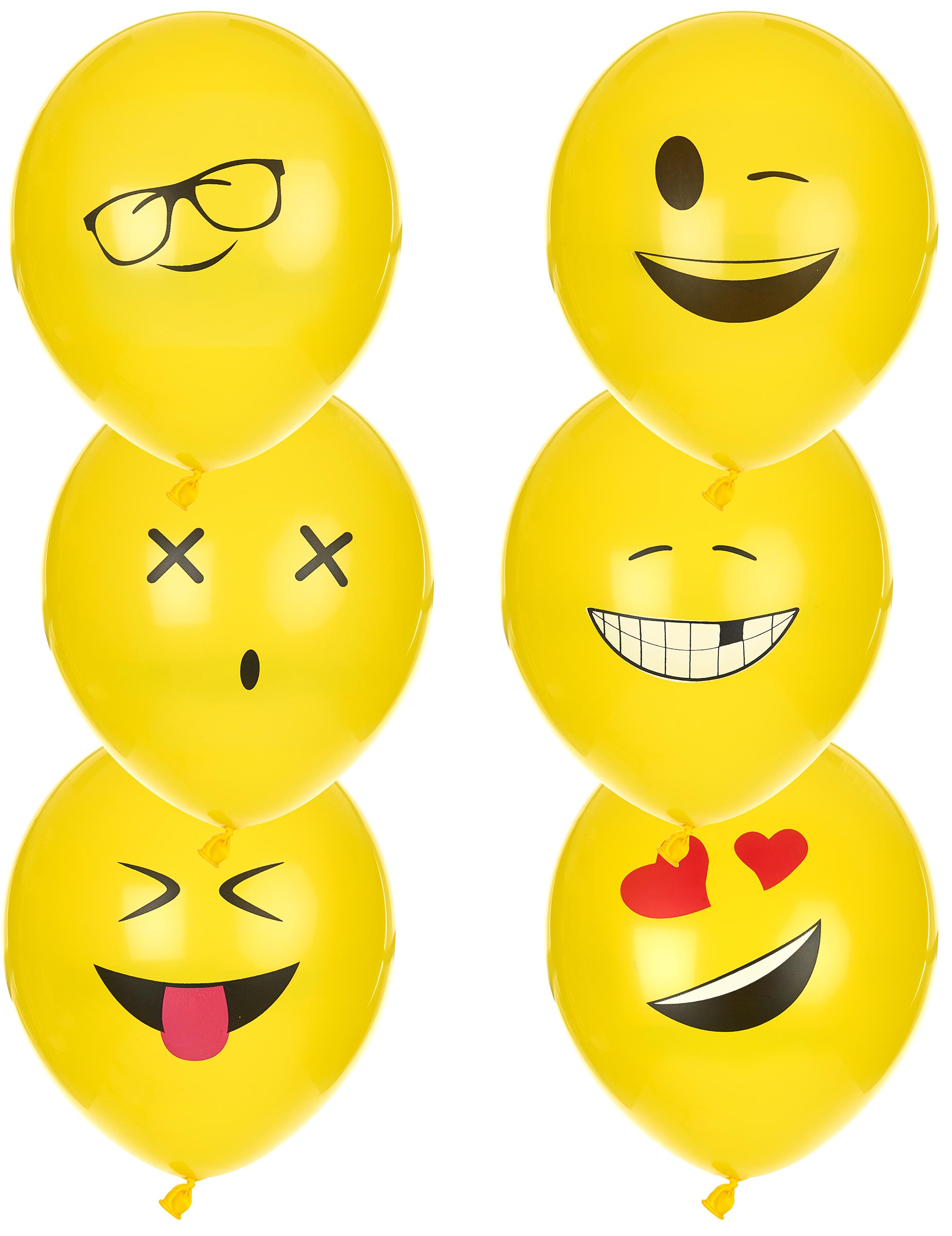 Ballons Imoji 6 Stück gelb Ballons Imoji 6 Stück gelb von GOODMARK