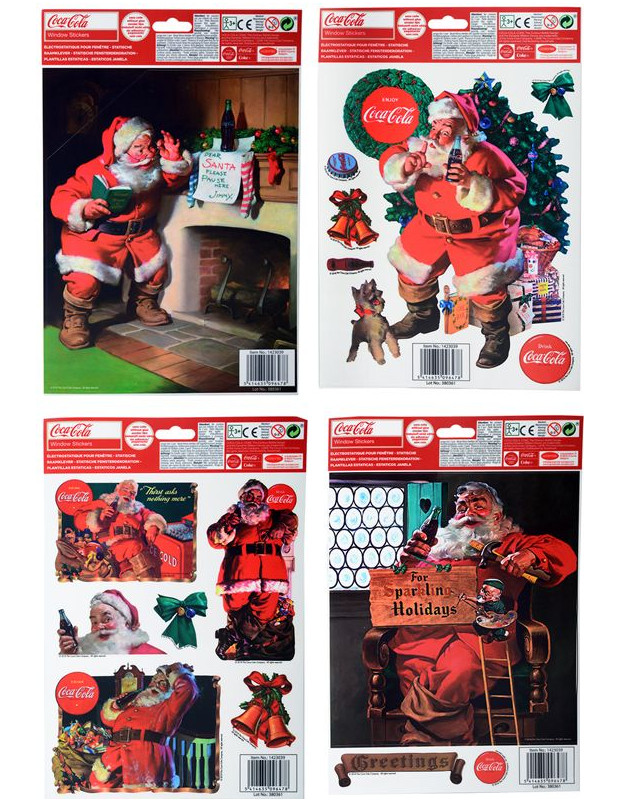 Coca Cola-Fenstersticker Weihnachts-Dekoration bunt 30x20cm Coca Cola-Fenstersticker Weihnachts-Dekoration bunt 30x20cm von GOODMARK