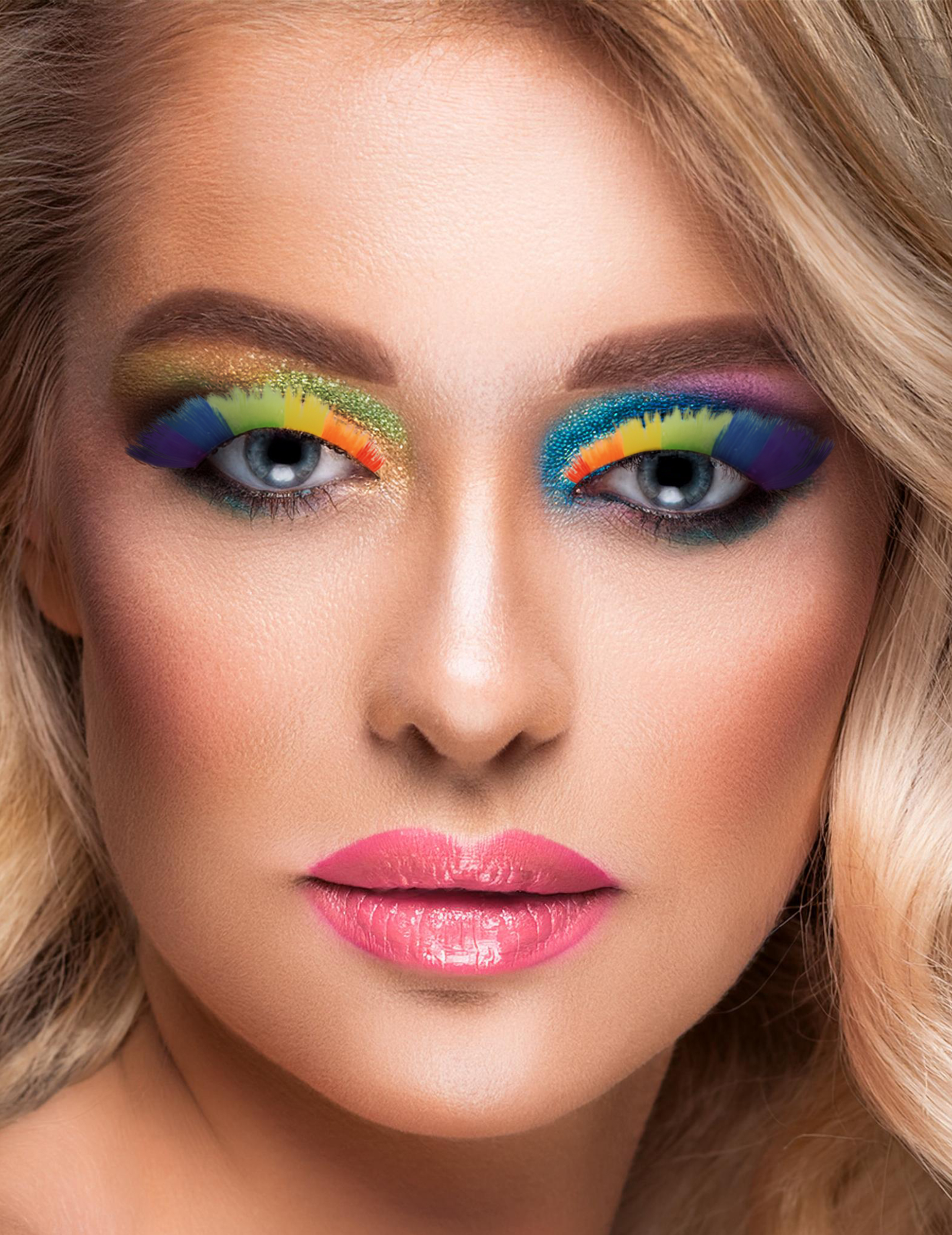 Falsche Wimpern Erwachsene bunt Falsche Wimpern Erwachsene bunt von GOODMARK