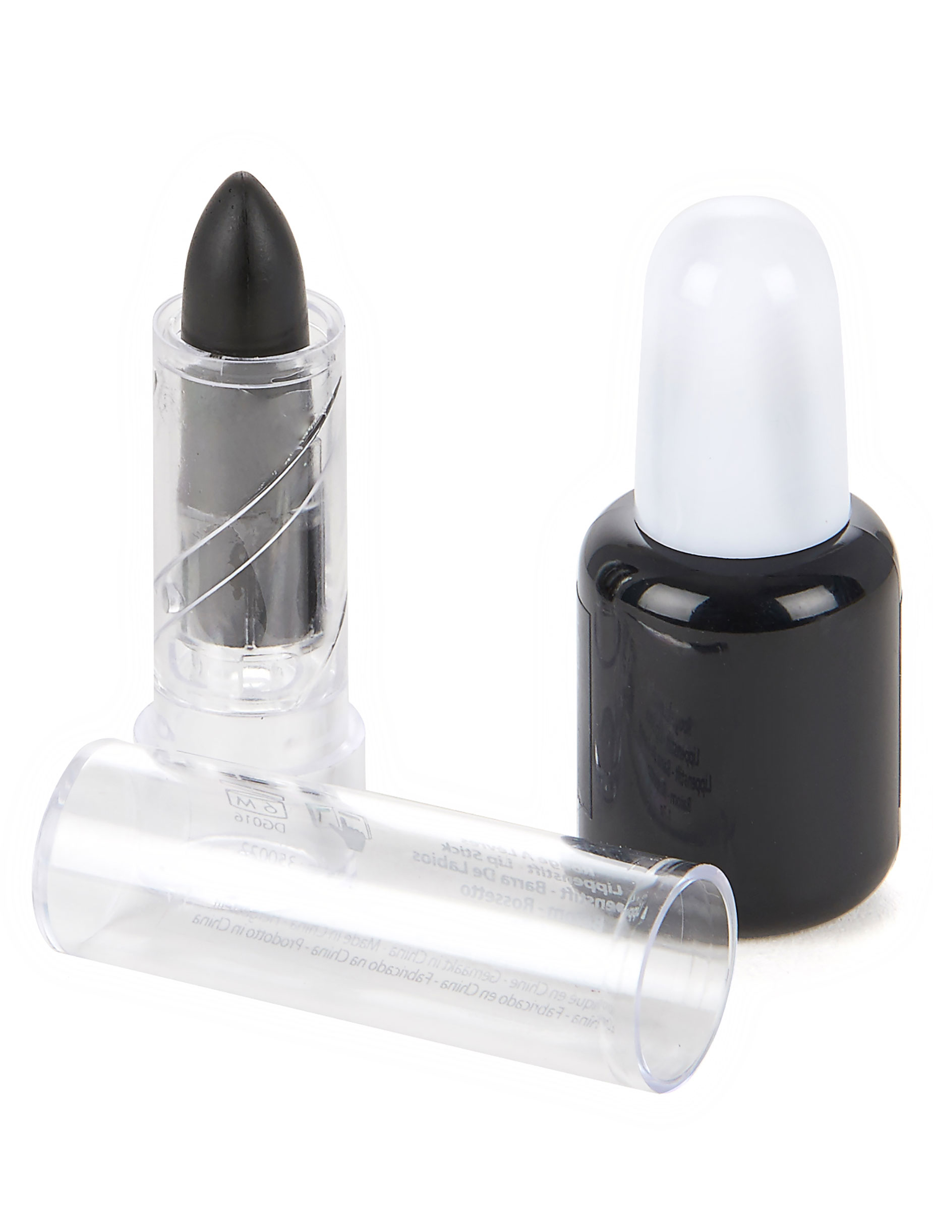 Halloween Make-up Set mit Nagellack und Lippenstift schwarz Halloween Make-up Set mit Nagellack und Lippenstift schwarz von GOODMARK