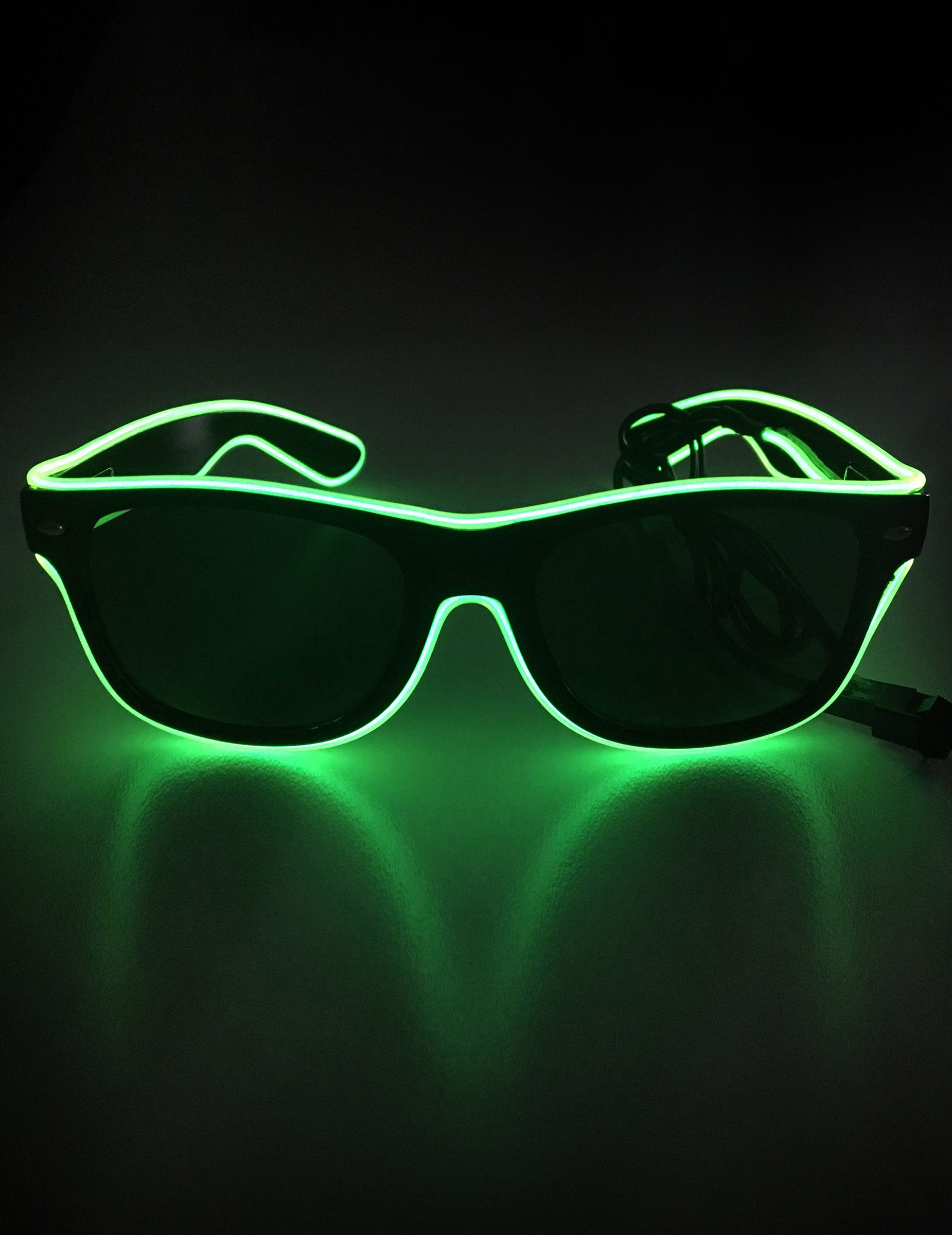 Neon-Brille leuchtend Accessoire bunt Neon-Brille leuchtend Accessoire bunt von GOODMARK