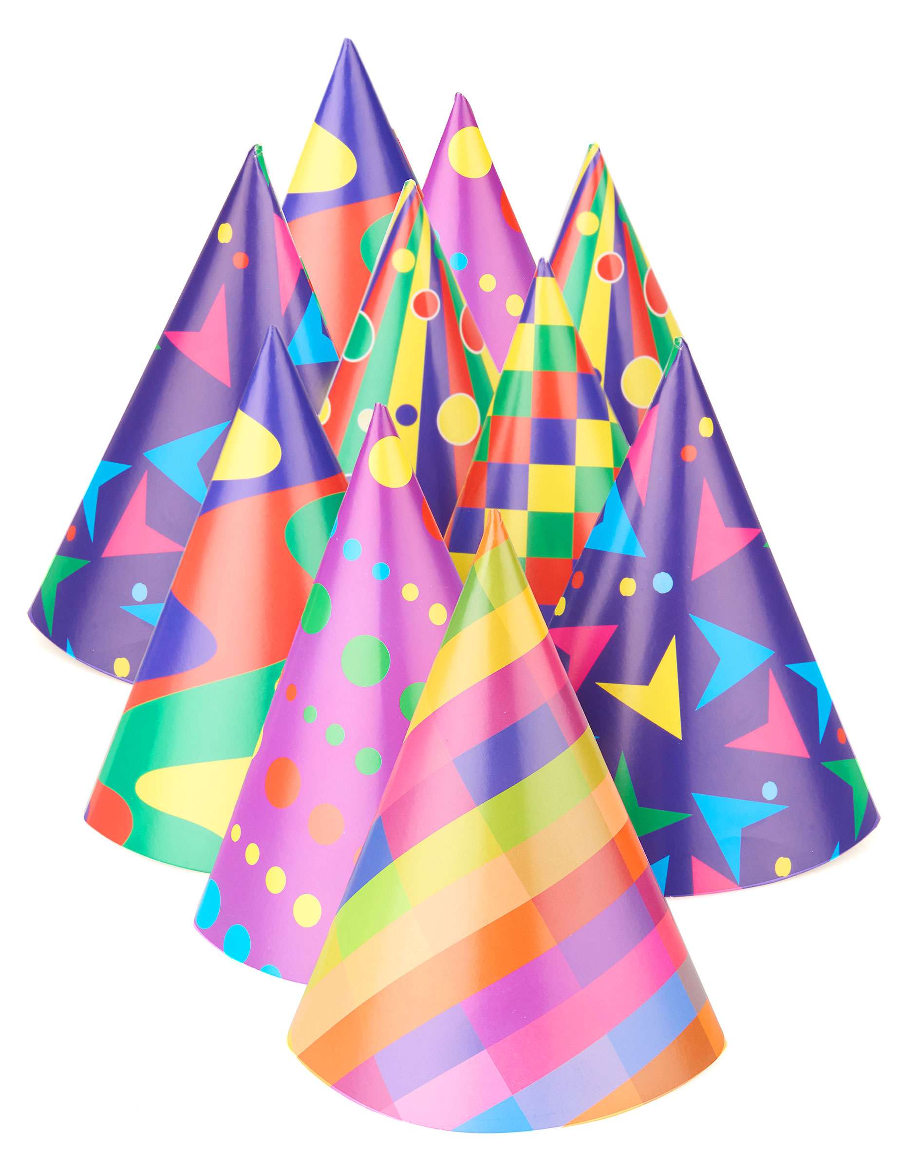 Papierhüte Partyhüte Party-Zubehör 10 Stück bunt 16cm Papierhüte Partyhüte Party-Zubehör 10 Stück bunt 16cm von GOODMARK