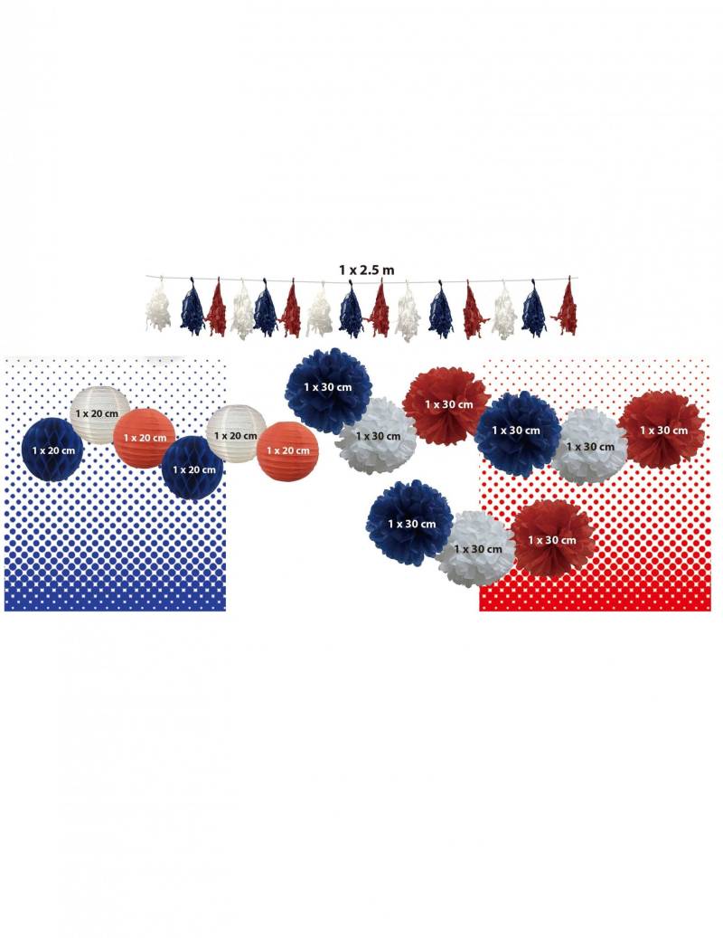 Sports et supporters Deko Set Frankreich Fan Sports et supporters Deko Set Frankreich Fan von GOODMARK