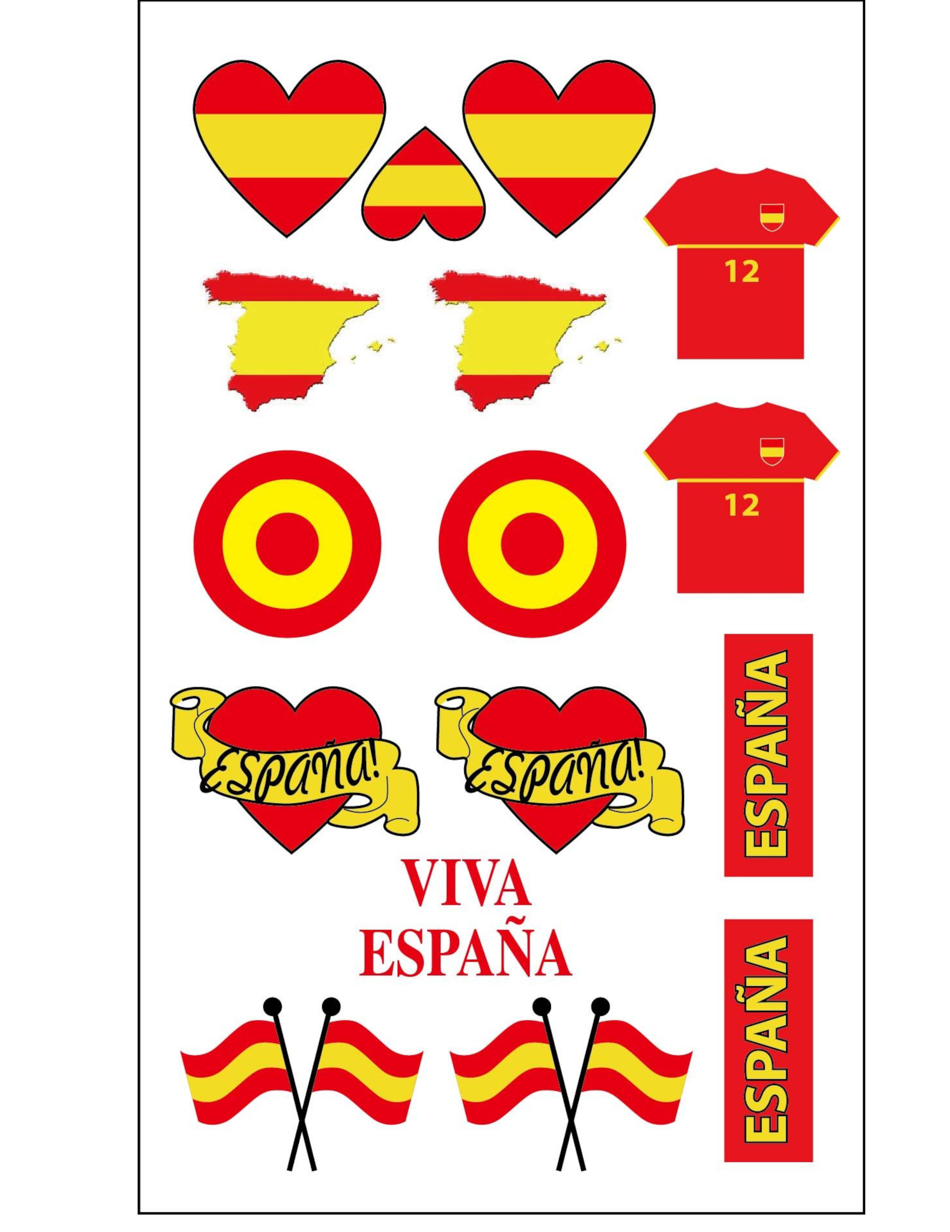 Temporäre Tattoos für Spanien-Fans Temporäre Tattoos für Spanien-Fans von GOODMARK