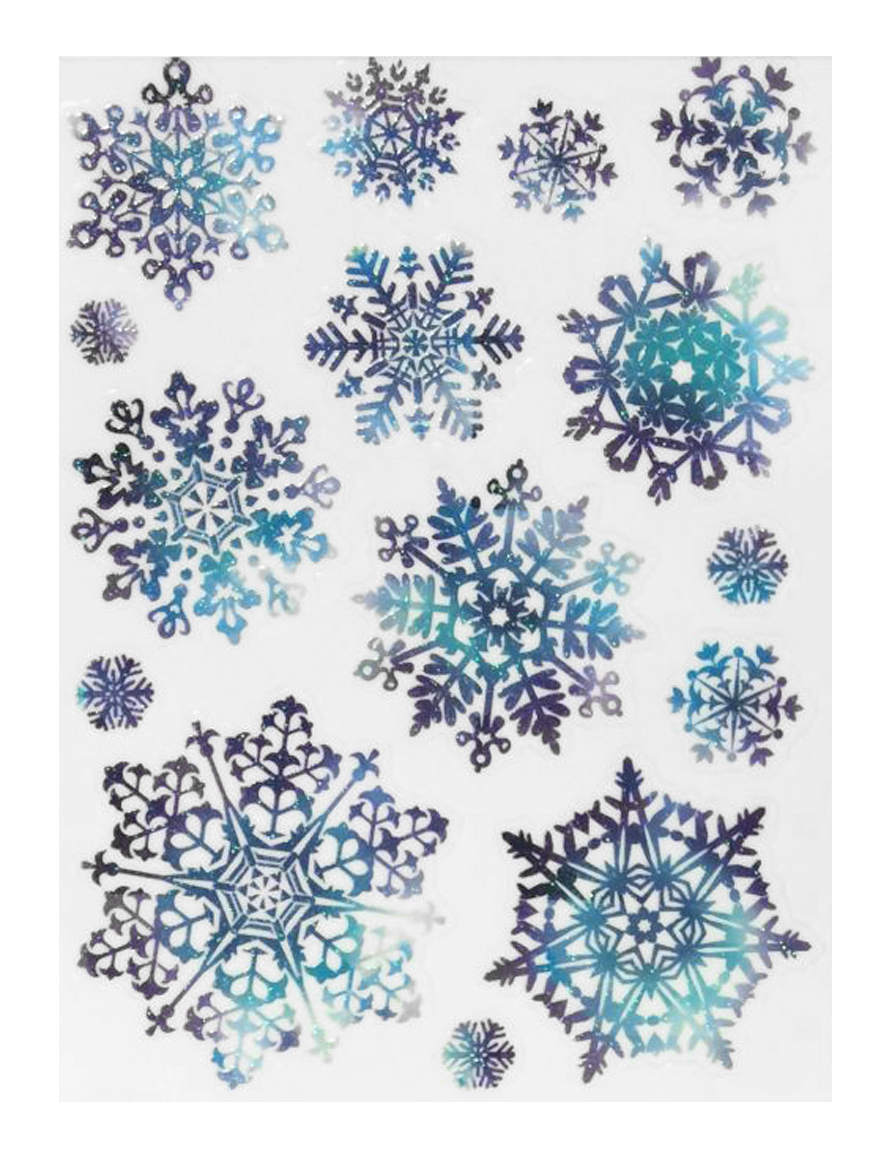 Weihnachts-Fensterdekoration 15 Stück blau 27x20cm Weihnachts-Fensterdekoration 15 Stück blau 27x20cm von GOODMARK