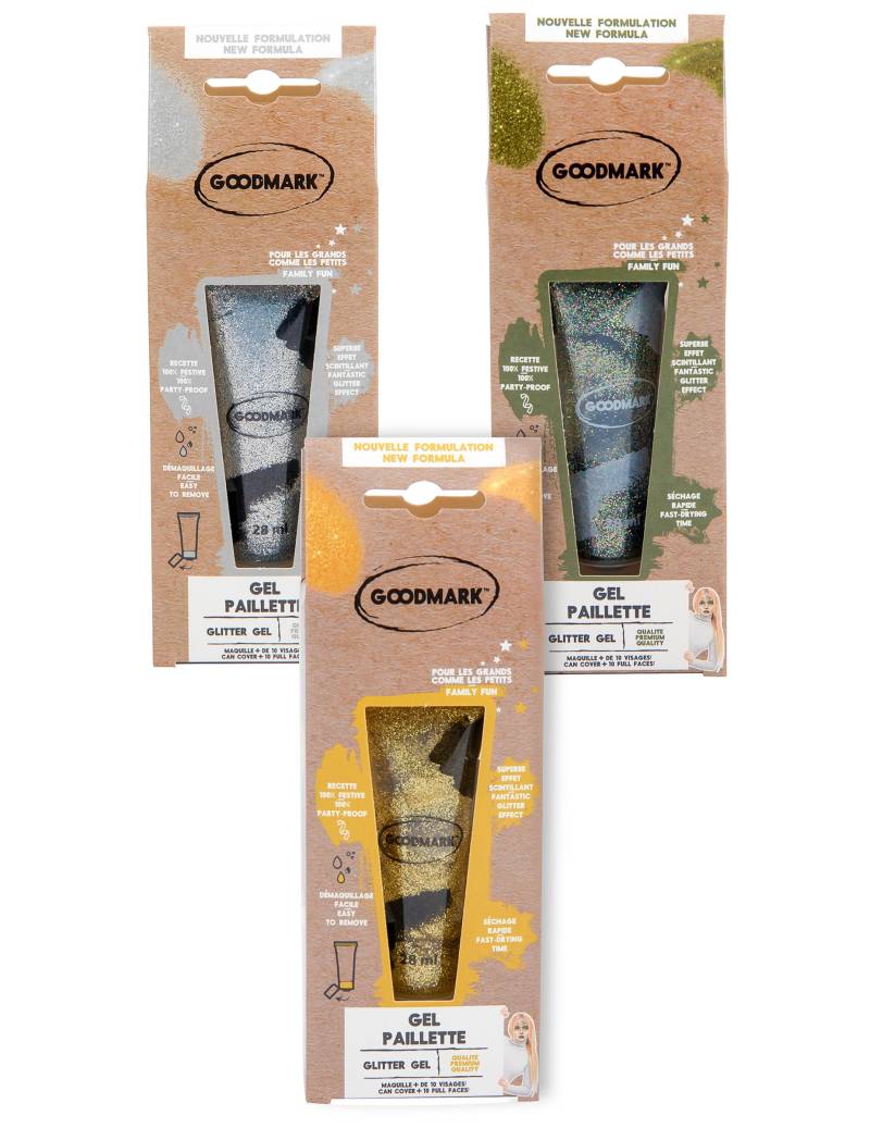 Wunderschönes Glitzergel Make-up auf Wasserbasis 28 ml von GOODMARK