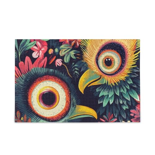 GOODOLD Abstrakte bunte Vogel-Puzzles für Erwachsene und Kinder, 1000 Teile, Holz-Puzzles, glückliche Familienspiele, ideal GOODOLD Abstrakte bunte Vogel-Puzzles für Erwachsene und Kinder, 1000 Teile, Holz-Puzzles, glückliche Familienspiele, ideal von GOODOLD