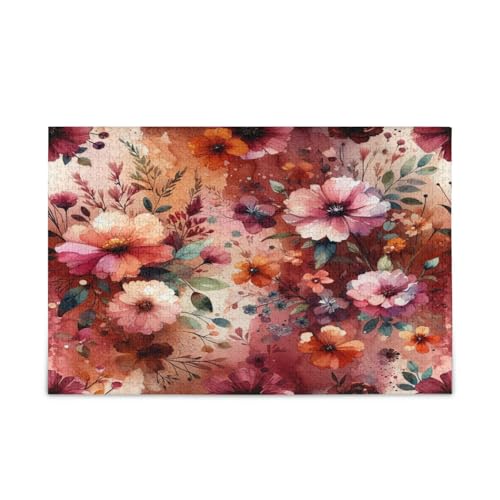 GOODOLD Aquarell-Blumenmuster-Puzzles für Erwachsene und Kinder, 1000 Teile, Holz-Puzzles, glückliche Familienspiele, ideal GOODOLD Aquarell-Blumenmuster-Puzzles für Erwachsene und Kinder, 1000 Teile, Holz-Puzzles, glückliche Familienspiele, ideal von GOODOLD
