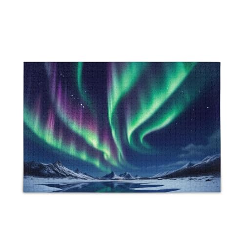 GOODOLD Aurora Sky Puzzles für Erwachsene und Kinder, 1000 Teile, Holzpuzzles, glückliche Familienspiele, ideal von GOODOLD