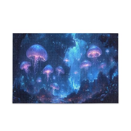 GOODOLD Beleuchtete Quallen Puzzles für Erwachsene und Kinder, 1000 Teile, Holzpuzzles, glückliche Familienspiele, ideal GOODOLD Beleuchtete Quallen Puzzles für Erwachsene und Kinder, 1000 Teile, Holzpuzzles, glückliche Familienspiele, ideal von GOODOLD