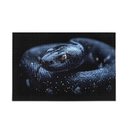 GOODOLD Black Snake Pattern Puzzles for Adults and Kids 1000 Pieces Wooden Jigsaw Puzzles, Happy Family Games Ideal GOODOLD Black Snake Pattern Puzzles for Adults and Kids 1000 Pieces Wooden Jigsaw Puzzles, Happy Family Games Ideal von GOODOLD