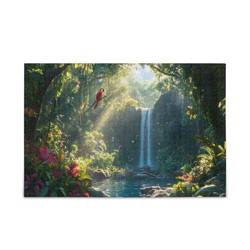 GOODOLD Dschungel-Landschaftspuzzles für Erwachsene und Kinder, 1000 Teile, Holz-Puzzles, glückliche Familienspiele, ideal GOODOLD Dschungel-Landschaftspuzzles für Erwachsene und Kinder, 1000 Teile, Holz-Puzzles, glückliche Familienspiele, ideal von GOODOLD