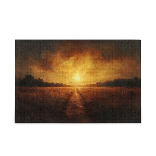 GOODOLD Dusk Landscape Puzzles für Erwachsene und Kinder, 1000 Teile, Holzpuzzles, glückliche Familienspiele, ideal GOODOLD Dusk Landscape Puzzles für Erwachsene und Kinder, 1000 Teile, Holzpuzzles, glückliche Familienspiele, ideal von GOODOLD