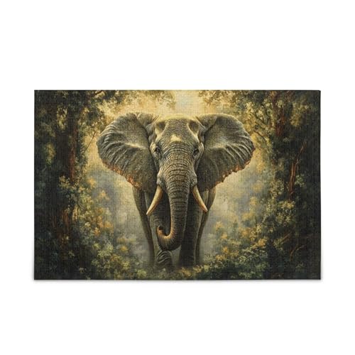 GOODOLD Elefanten-Puzzles für Erwachsene und Kinder, 1000 Teile, Holz-Puzzles, glückliche Familienspiele, ideal GOODOLD Elefanten-Puzzles für Erwachsene und Kinder, 1000 Teile, Holz-Puzzles, glückliche Familienspiele, ideal von GOODOLD