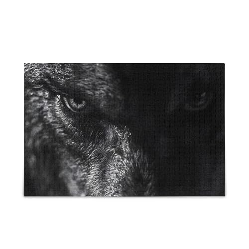 GOODOLD Graue Wolf-Muster-Puzzles für Erwachsene und Kinder, 1000 Teile, Holz-Puzzles, glückliche Familienspiele, ideal GOODOLD Graue Wolf-Muster-Puzzles für Erwachsene und Kinder, 1000 Teile, Holz-Puzzles, glückliche Familienspiele, ideal von GOODOLD