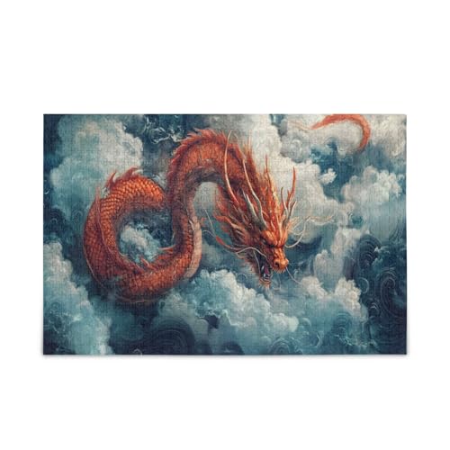 GOODOLD Japanische Drachenpuzzles für Erwachsene und Kinder, 1000 Teile, Holzpuzzles, glückliche Familienspiele, ideal GOODOLD Japanische Drachenpuzzles für Erwachsene und Kinder, 1000 Teile, Holzpuzzles, glückliche Familienspiele, ideal von GOODOLD