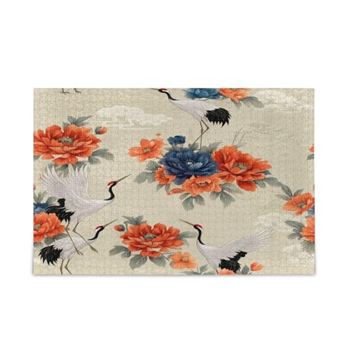 GOODOLD Japanisches Muster, beige, Puzzles für Erwachsene und Kinder, 1000 Teile, Holzpuzzles, glückliche Familienspiele, ideal von GOODOLD