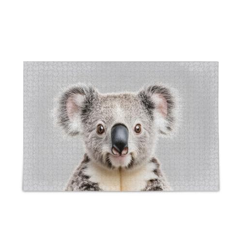 GOODOLD Koala Portrait Puzzles für Erwachsene und Kinder 1000 Teile, Holzpuzzles, Happy Family Games Ideal GOODOLD Koala Portrait Puzzles für Erwachsene und Kinder 1000 Teile, Holzpuzzles, Happy Family Games Ideal von GOODOLD