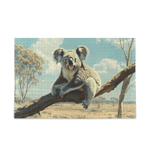 GOODOLD Koala auf dem Ast Puzzles für Erwachsene und Kinder, 1000 Teile, Holzpuzzles, glückliche Familienspiele, ideal GOODOLD Koala auf dem Ast Puzzles für Erwachsene und Kinder, 1000 Teile, Holzpuzzles, glückliche Familienspiele, ideal von GOODOLD