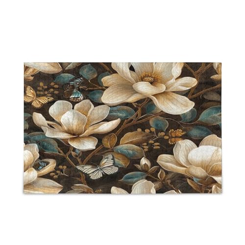 GOODOLD Magnolien-Blumen-Puzzles für Erwachsene und Kinder, 1000 Teile, Holz-Puzzles, glückliche Familienspiele, ideal GOODOLD Magnolien-Blumen-Puzzles für Erwachsene und Kinder, 1000 Teile, Holz-Puzzles, glückliche Familienspiele, ideal von GOODOLD