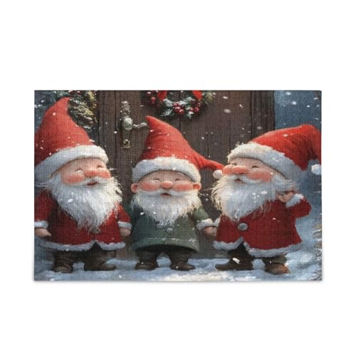 GOODOLD Niedliche Weihnachtszwerge Puzzles für Erwachsene und Kinder, 1000 Teile, Holzpuzzles, glückliche Familienspiele, ideal GOODOLD Niedliche Weihnachtszwerge Puzzles für Erwachsene und Kinder, 1000 Teile, Holzpuzzles, glückliche Familienspiele, ideal von GOODOLD
