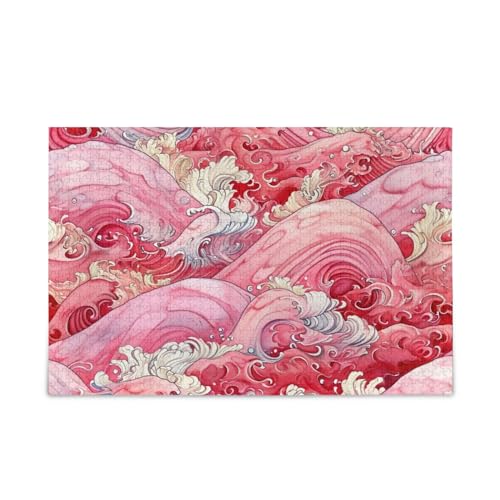 GOODOLD Pink Waves Puzzles für Erwachsene und Kinder, 1000 Teile, Holzpuzzles, glückliche Familienspiele, ideal GOODOLD Pink Waves Puzzles für Erwachsene und Kinder, 1000 Teile, Holzpuzzles, glückliche Familienspiele, ideal von GOODOLD