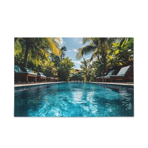 GOODOLD Pool Pattern Puzzles for Adults and Kids 1000 Pieces Wooden Jigsaw Puzzles, Happy Family Games Ideal GOODOLD Pool Pattern Puzzles for Adults and Kids 1000 Pieces Wooden Jigsaw Puzzles, Happy Family Games Ideal von GOODOLD