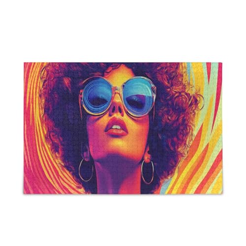 GOODOLD Retro-Frauen-Muster-Puzzles für Erwachsene und Kinder, 1000 Teile, Holz-Puzzles, glückliche Familienspiele, ideal GOODOLD Retro-Frauen-Muster-Puzzles für Erwachsene und Kinder, 1000 Teile, Holz-Puzzles, glückliche Familienspiele, ideal von GOODOLD