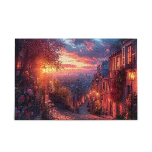 GOODOLD Romantische Straßenlandschaften Puzzles für Erwachsene und Kinder, 1000 Teile, Holzpuzzles, glückliche Familienspiele, ideal GOODOLD Romantische Straßenlandschaften Puzzles für Erwachsene und Kinder, 1000 Teile, Holzpuzzles, glückliche Familienspiele, ideal von GOODOLD