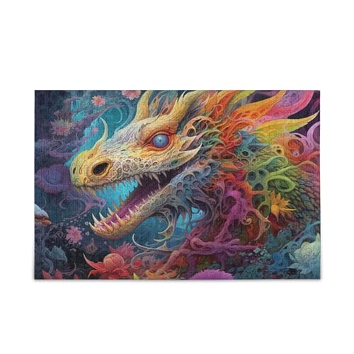 GOODOLD Schöne Drachenpuzzles für Erwachsene und Kinder, 1000 Teile, Holzpuzzles, glückliche Familienspiele, ideal GOODOLD Schöne Drachenpuzzles für Erwachsene und Kinder, 1000 Teile, Holzpuzzles, glückliche Familienspiele, ideal von GOODOLD
