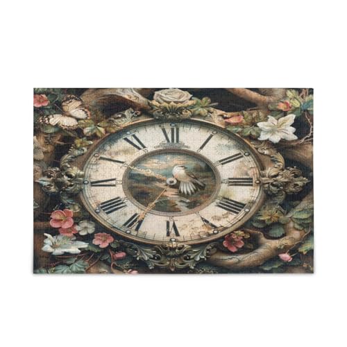 GOODOLD Vintage Clock Pattern Puzzles for Adults and Kids 1000 Pieces Wooden Jigsaw Puzzles, Happy Family Games Ideal GOODOLD Vintage Clock Pattern Puzzles for Adults and Kids 1000 Pieces Wooden Jigsaw Puzzles, Happy Family Games Ideal von GOODOLD