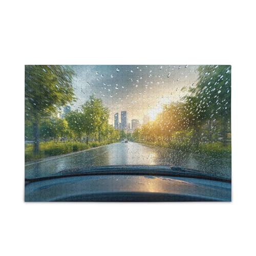 GOODOLD Windshield View Puzzles für Erwachsene und Kinder, 1000 Teile, Holzpuzzles, glückliche Familienspiele, ideal GOODOLD Windshield View Puzzles für Erwachsene und Kinder, 1000 Teile, Holzpuzzles, glückliche Familienspiele, ideal von GOODOLD