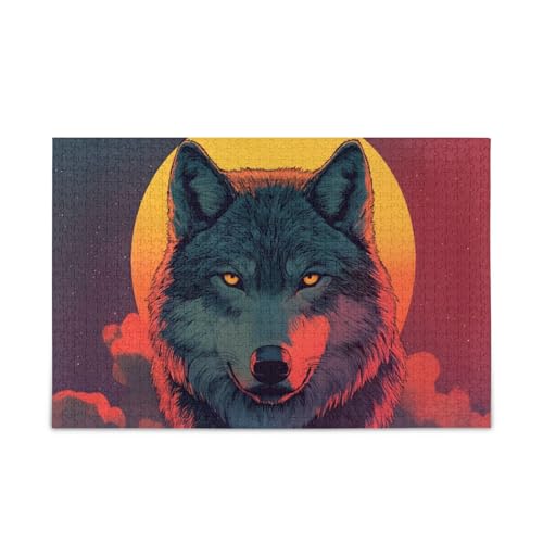 GOODOLD Wolf Pattern Puzzles for Adults and Kids 1000 Pieces Wooden Jigsaw Puzzles, Happy Family Games Ideal GOODOLD Wolf Pattern Puzzles for Adults and Kids 1000 Pieces Wooden Jigsaw Puzzles, Happy Family Games Ideal von GOODOLD