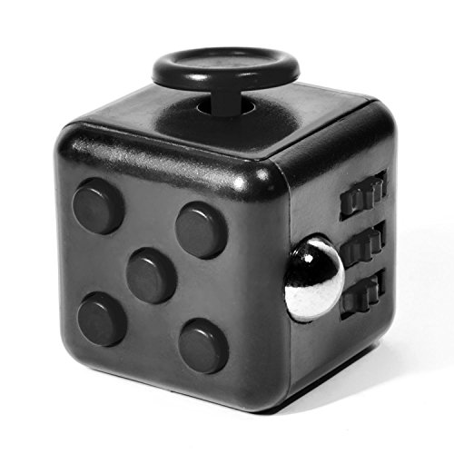 Anti-Stresswürfel Cube, Hand-Motorik Spielzeug, Konzentration und Anti-Stress-Würfel; Gadget gegen Nervosität und Stress; Schwarz Anti-Stresswürfel Cube, Hand-Motorik Spielzeug, Konzentration und Anti-Stress-Würfel; Gadget gegen Nervosität und Stress; Schwarz von GOODS+GADGETS