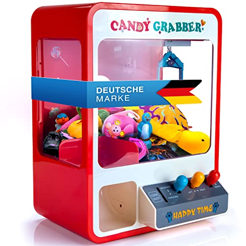 GOODS+GADGETS Candy Grabber Supreme - Süßigkeitenautomat Süßigkeiten Greifautomat Greifer Spielautomat mit USB-Kabel von GOODS+GADGETS
