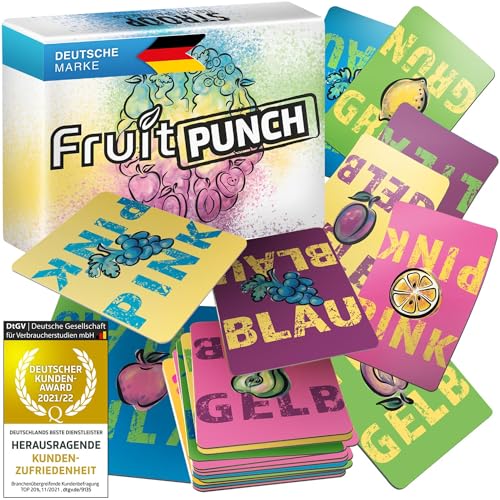 GOODS+GADGETS Fruit Punch Kartenspiel mit Stoop Effekt; Gehirntraining mit Spaßfaktor, Konzentration & Aufmerksamkeit Machen Dich zum Sieger von GOODS+GADGETS