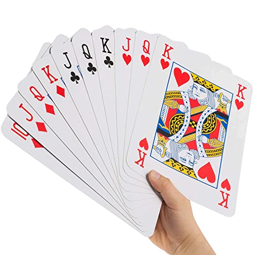 GOODS+GADGETS Jumbo Pokerkarten in XXL - Riesige Poker Spielkarten Gigantisches Kartenspiel mit 52 Karten GOODS+GADGETS Jumbo Pokerkarten in XXL - Riesige Poker Spielkarten Gigantisches Kartenspiel mit 52 Karten von GOODS+GADGETS