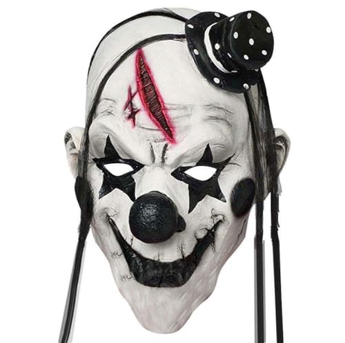 GOODS+GADGETS Maske für Halloween, Karneval Cosplay Gesichtsmaske, Vollmaske Kostüm Gesichtsmaske Fancy Grusel-Verkleidung Mottoparty (Clown) von GOODS+GADGETS