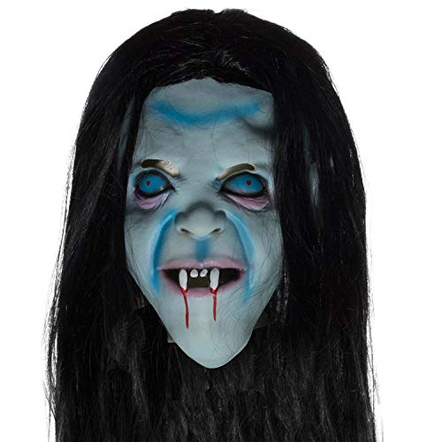 GOODS+GADGETS Maske für Halloween, Karneval Cosplay Gesichtsmaske, Vollmaske Kostüm Gesichtsmaske Fancy Grusel-Verkleidung Mottoparty (Hexe) von GOODS+GADGETS