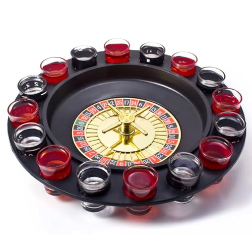 GOODS+GADGETS Party Trinkspiel Roulette Gesellschaftsspiel für Erwachsene Saufspiel der Casino Klassiker als Partyspiel mit Shot-Gläser GOODS+GADGETS Party Trinkspiel Roulette Gesellschaftsspiel für Erwachsene Saufspiel der Casino Klassiker als Partyspiel mit Shot-Gläser von GOODS+GADGETS
