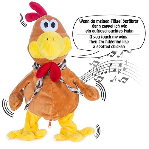 GOODS+GADGETS Tanzender Gockel mit Melodie Plüschtier Hahn Singendes Stofftier Huhn - Spielt Melodie und flattert wild durch die Gegend GOODS+GADGETS Tanzender Gockel mit Melodie Plüschtier Hahn Singendes Stofftier Huhn - Spielt Melodie und flattert wild durch die Gegend von GOODS+GADGETS