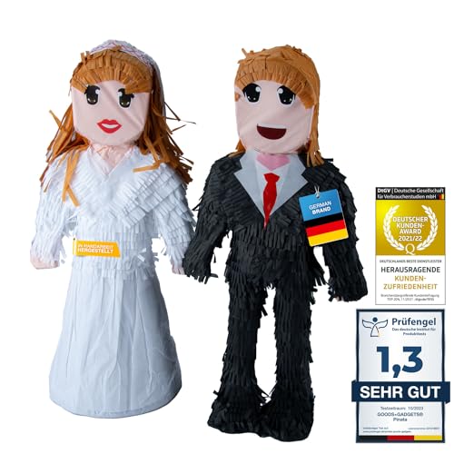 Pinata Party-Dekoration zum Befüllen mit Süßigkeiten für Kinder-Geburtstag Hochzeit Party (Brautpaar) von GOODS+GADGETS