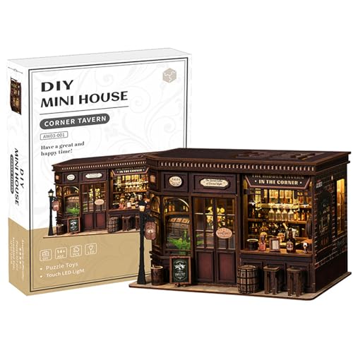 GOOGO Book Nook Kit, DIY Miniaturhaus Book Nook (Eckkneipe) von GOOGO