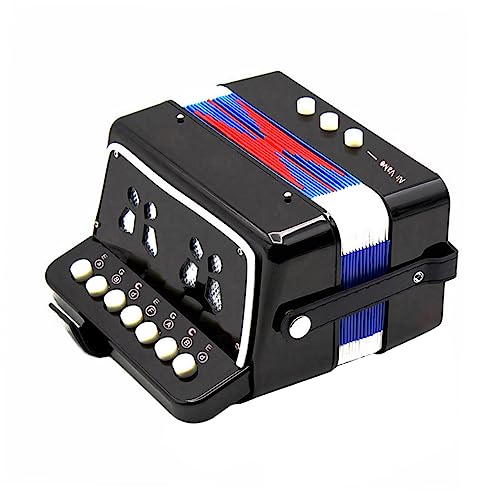 GOOHOCHY 1 Stück Handorgel Professionelles Anfänger Musikinstrument Schwarz für Musikspiel und Kreative Entwicklung von Kindern GOOHOCHY 1 Stück Handorgel Professionelles Anfänger Musikinstrument Schwarz für Musikspiel und Kreative Entwicklung von Kindern von GOOHOCHY