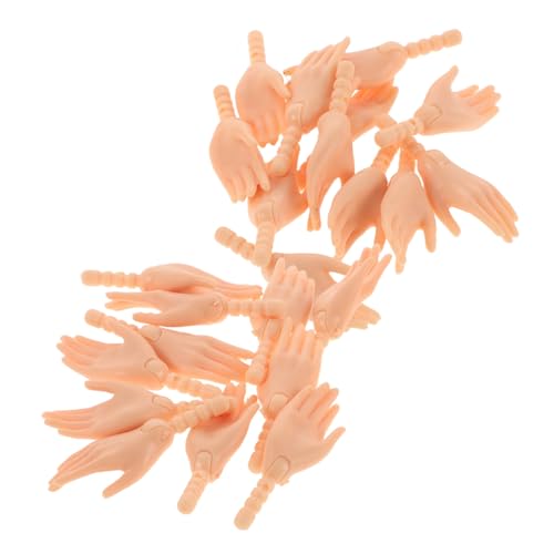 GOOHOCHY 10 Paare Realistische Puppenhände Doll Hand Ersatzteile für Puppenbau Präzise Details Hochwertiges Kunststoffmaterial Vielseitige Hände für Kreative Projekte von GOOHOCHY