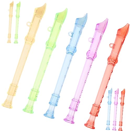 GOOHOCHY 10 STK Mini Flöte für Kunststoff Blockflöten Leichtes Musikinstrument für Anfänger Farbenfroh Tragbar Fördert Musikalisches Interesse Zufällige Farbe Zufällige Farbe von GOOHOCHY